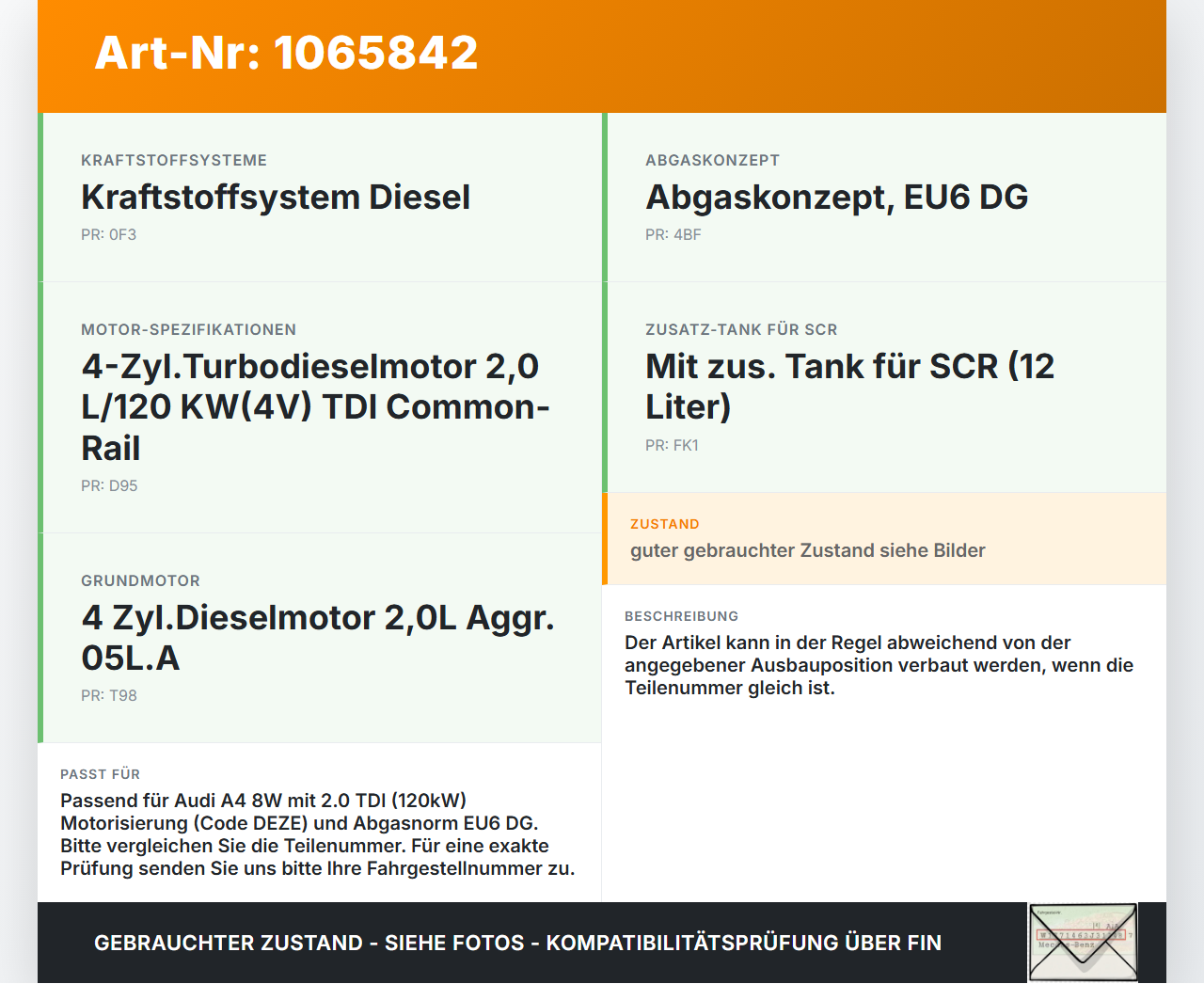 Audi A4 8W 19-24 TDI 2,0 120KW DEZE Abgasdrucksensor Differenzdrucksensor Sensor Audi A4 8W 19-24 27.01.2020... Vorschau 3