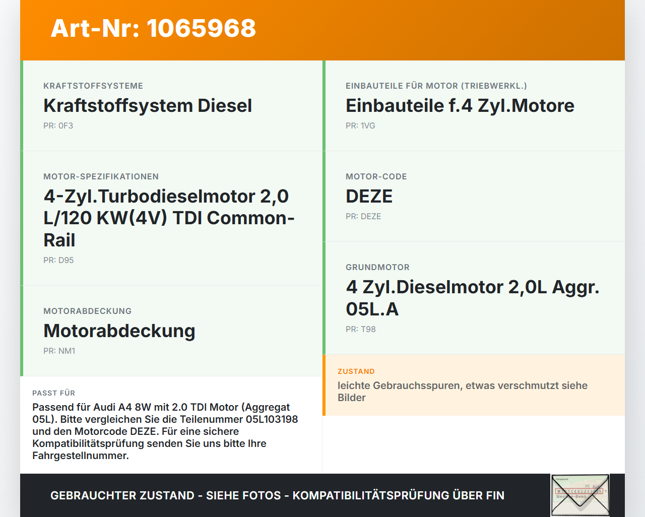 Audi A4 8W 19-24 TDI 2,0  DEZE Ventildeckel Zylinderkopfhaube Audi A4 8W 19-24 27.01.2020 05L103198 05L103198V300... Vorschau 3