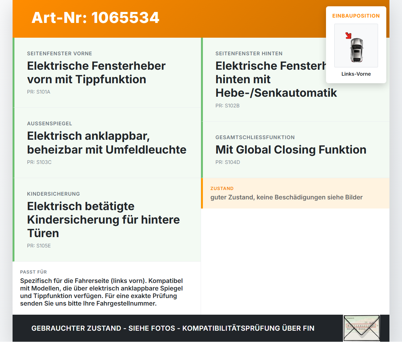 Ford C-max II 10-15 Steuergerät ECU Modul Türsteuergerät Links Vorne Ford C-max II 10-15 13.02.2012 AV6N-14B531-BL... Vorschau 3