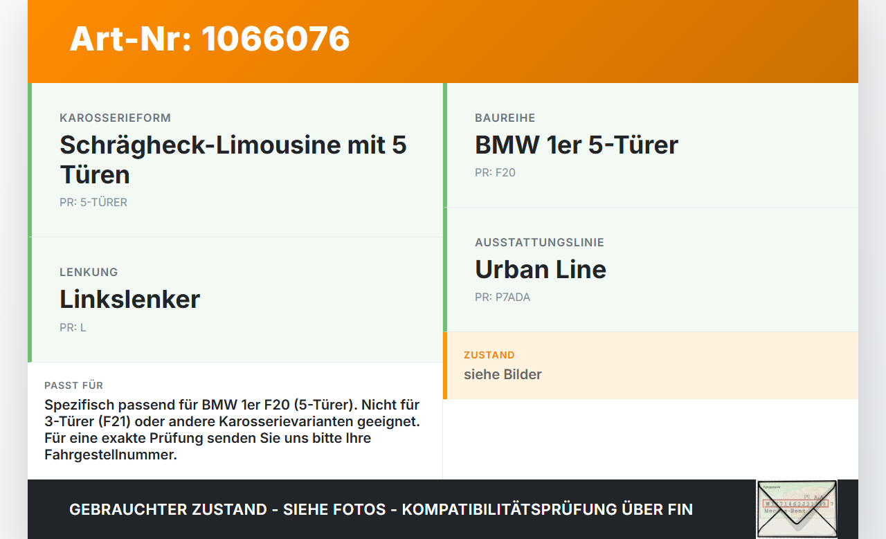 BMW 1er 116i F20 11-15 5T Dichtung Rahmen für Heckklappe Kofferraum BMW 1er 116i F20 11-15 20.10.2011 7329195... Vorschau 3