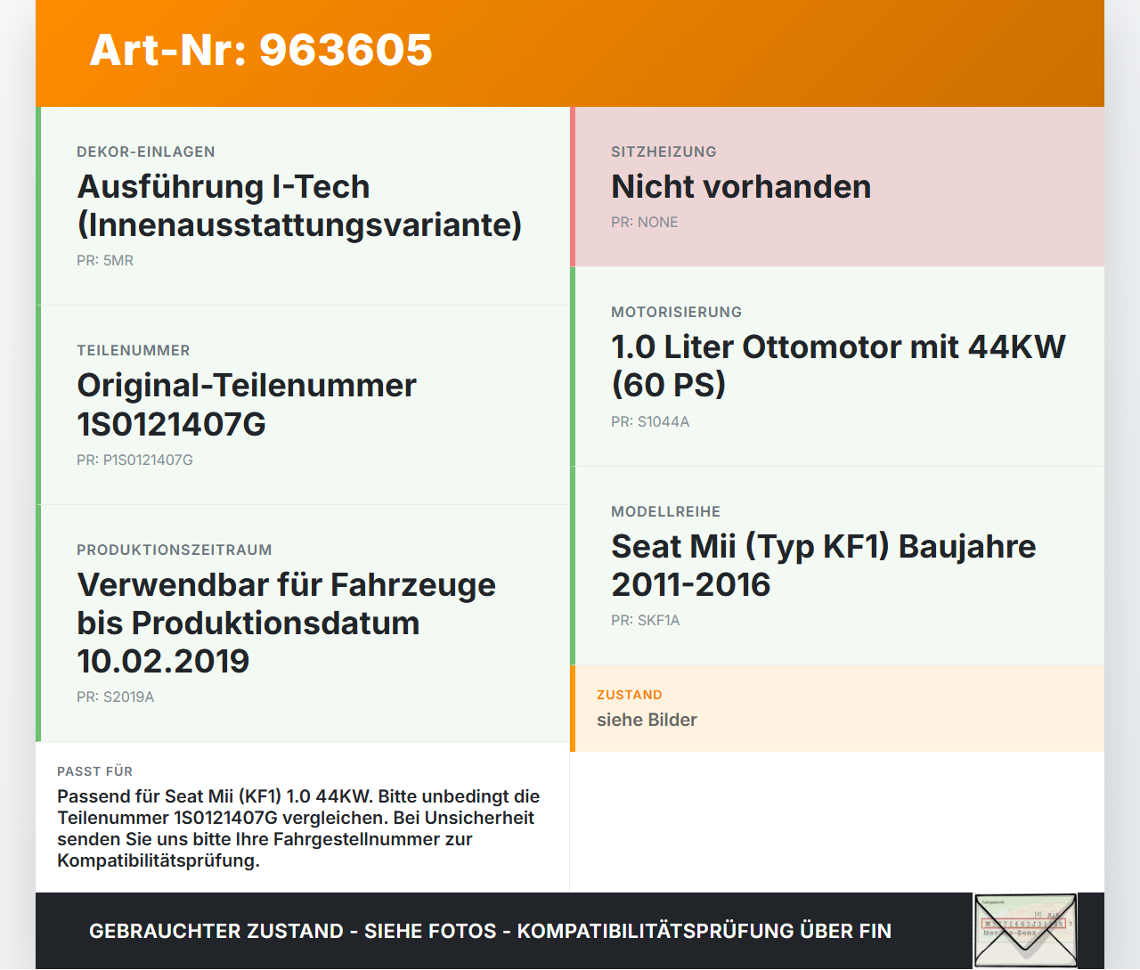 Seat Mii KF1 11-16 1,0 44KW Ausgleichsbehälter f. Kühlmittel Seat Mii KF1 11-16 21.10.2014 1S0121407G 1S0121407E... Vorschau 3