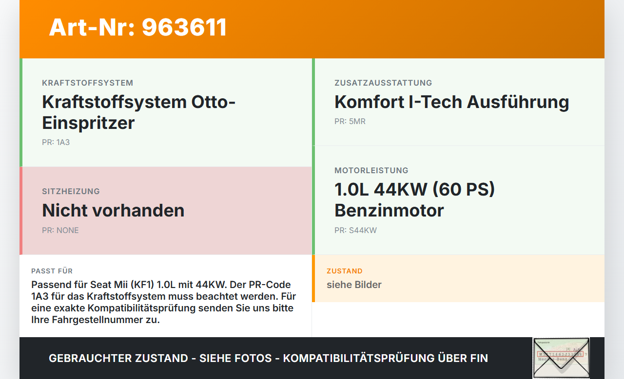Seat Mii KF1 11-16 1,0 44KW Kraftstoffpumpe Kraftstoff Förderpumpe Tankgeber Seat Mii KF1 11-16 21.10.2014... Vorschau 3