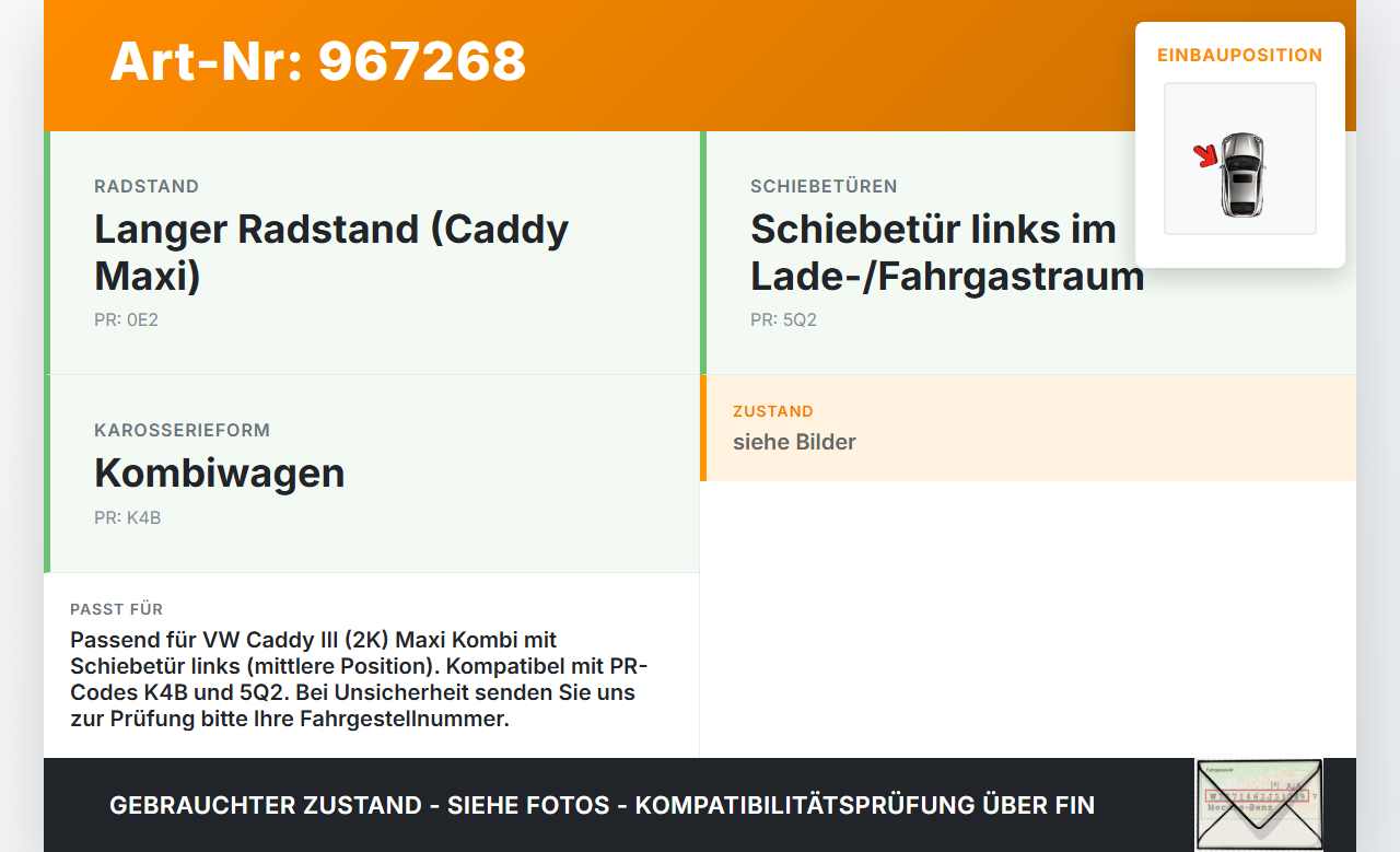 VW Caddy III 2K 10-15 Laufschiene Führungsschiene Schiebetür Li. Mitte VW Caddy III 2K 10-15 19.03.2014 2K3843871C... Vorschau 3