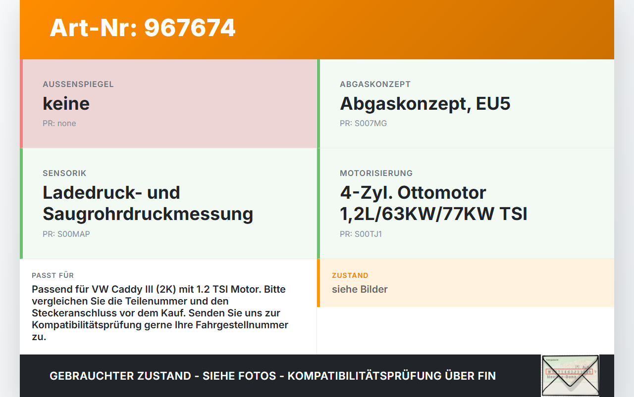 VW Caddy III 2K 10-15 TSI 1,2 77KW Sensor Ladedruck Saugrohrdruck Luftdruck MAP VW Caddy III 2K 10-15 19.03.2014... Vorschau 3