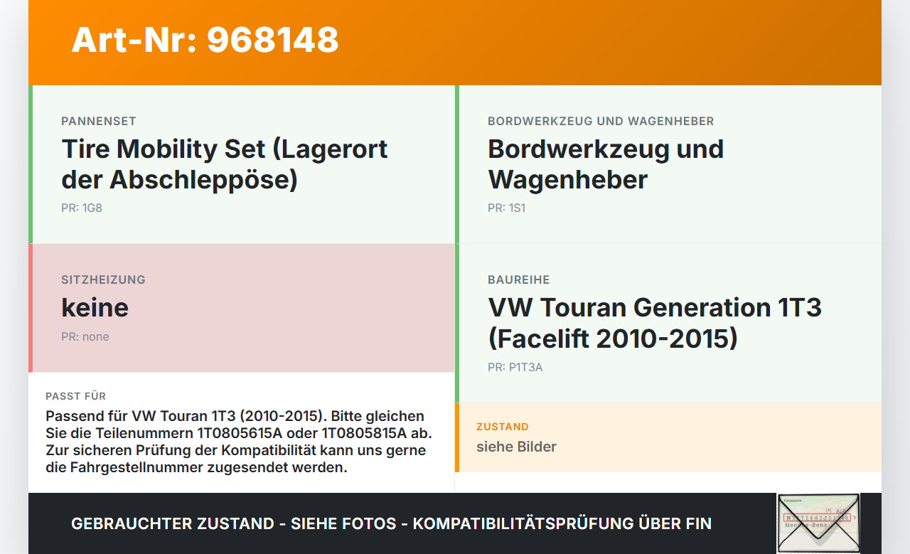 VW Touran 1T3 10-15 Abschleppöse Abschlepphaken VW Touran 1T3 10-15 19.12.2012 1T0805615A 1T0805815A gebraucht Vorschau 3