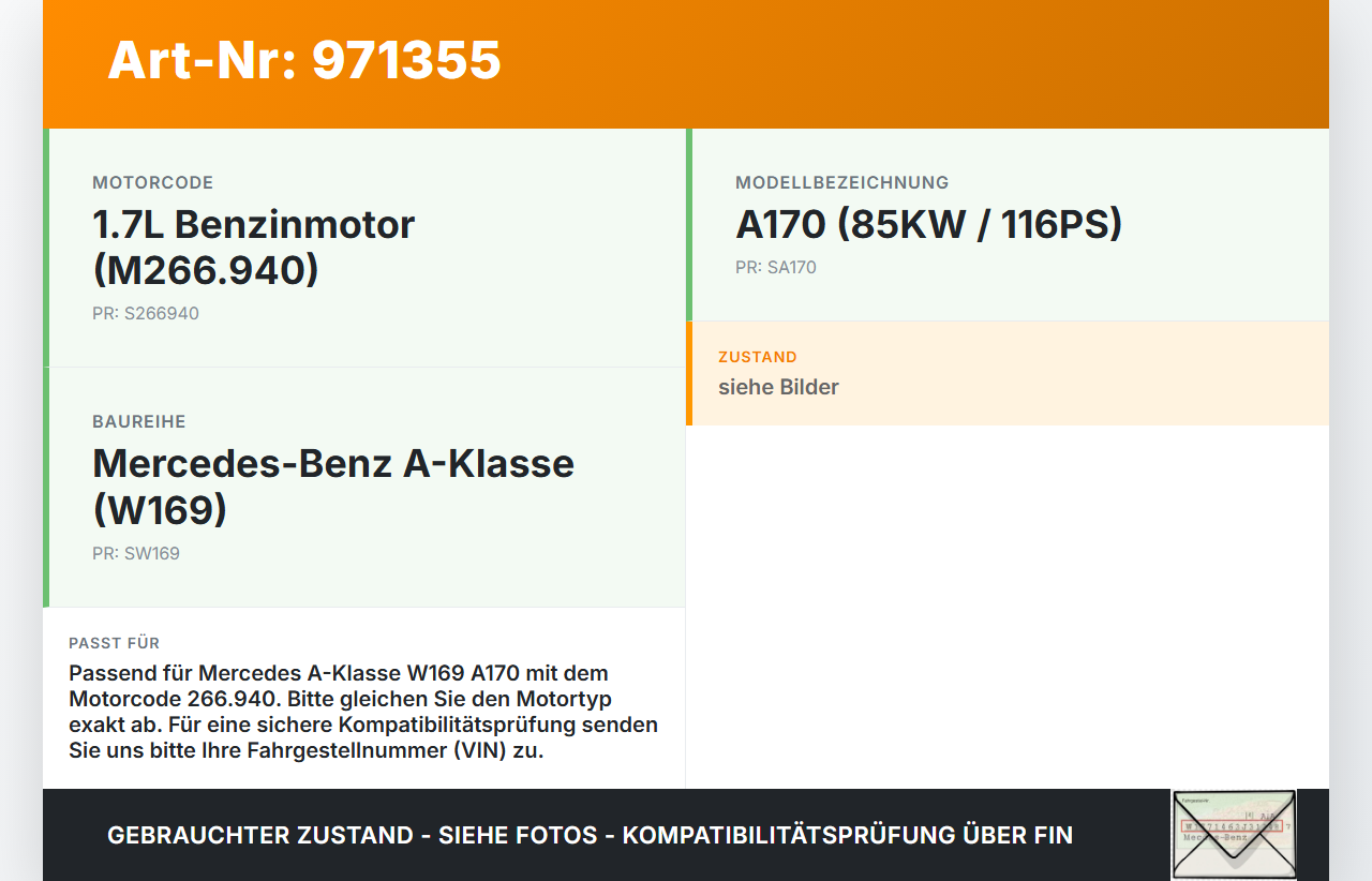 Mercedes A170 W169 04-08 1,7 85KW 266.940 Ölmessstab Peilstab Öl Stab Mercedes A170 W169 04-08 24.10.2007... Vorschau 3