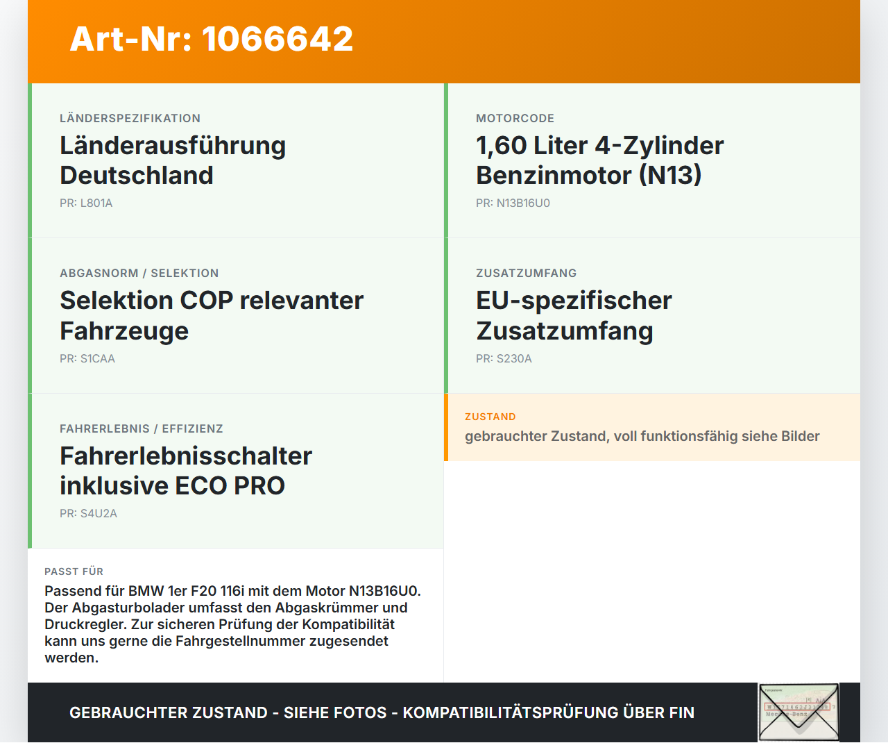 BMW 1er 116i F20 11-15 1,6 132KW N13B16U0 Turbolader Turbo Abgasturbolader Abgaskrümmer Druckregler BMW 1er 116i... Vorschau 3