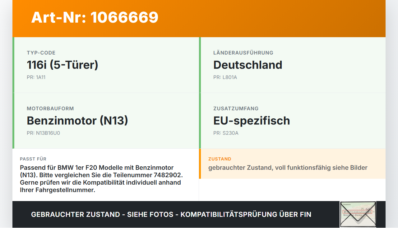 BMW 1er 116i F20 11-15 Tankdeckel Verschluss Tankverschluss Benzin BMW 1er 116i F20 11-15 20.10.2011 7482902... Vorschau 3