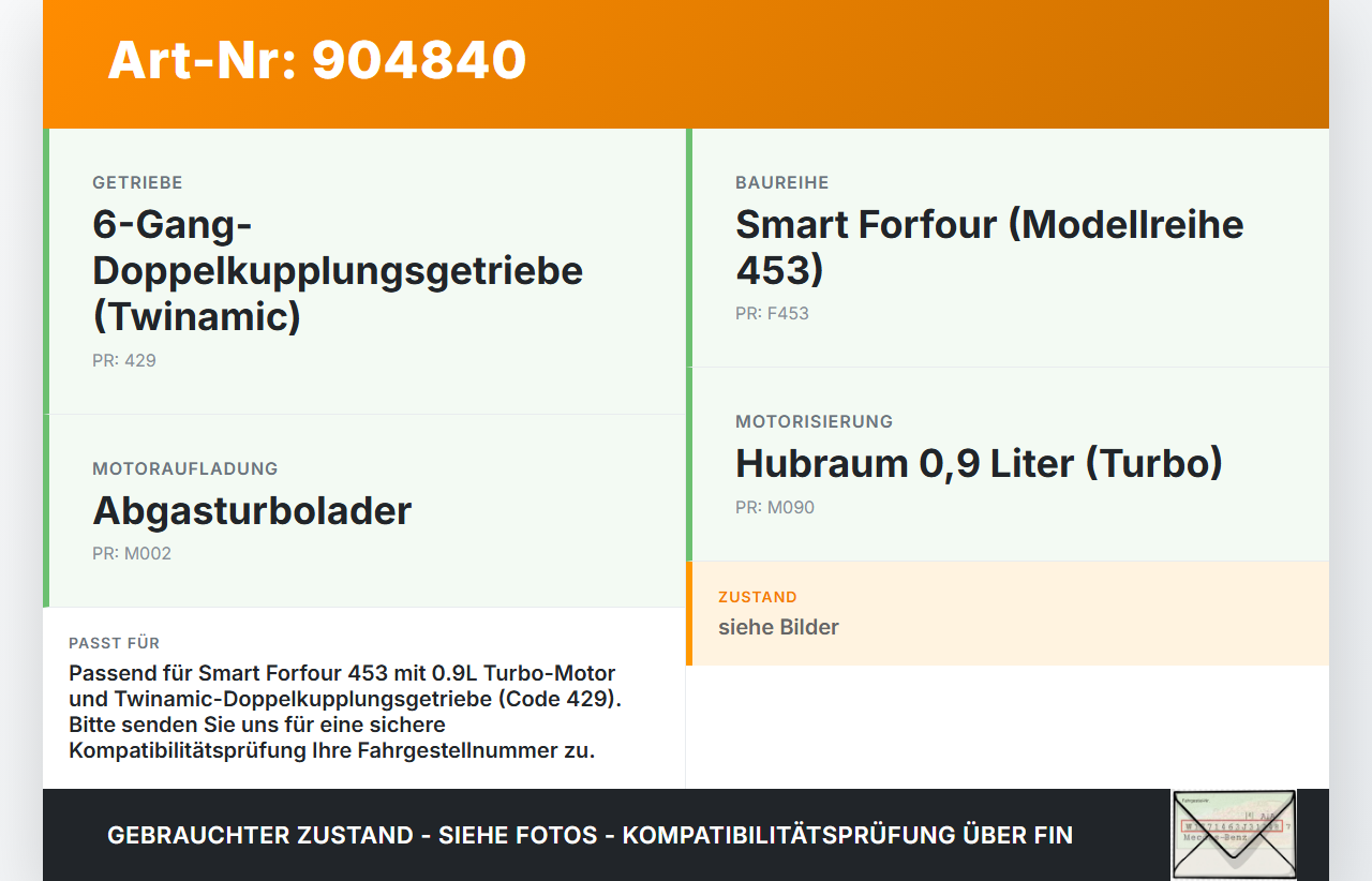 Smart Forfour 453 14-19 0.9 66kwKW 281910 Schwungscheibe Schwungrad Smart Forfour 453 14-19 01.01.2019 A2810300105... Vorschau 3