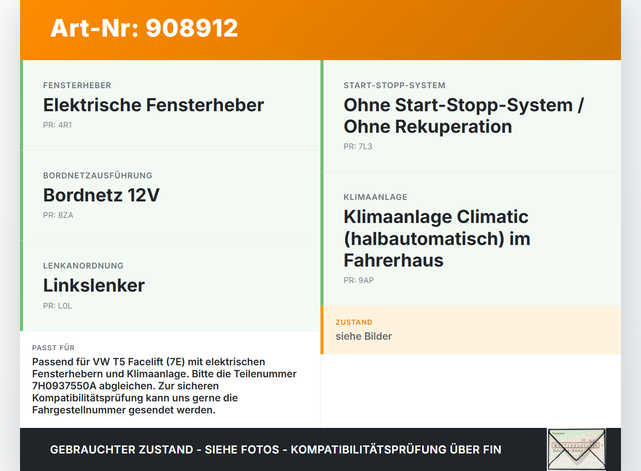 VW T5 7E 09-15 Relais Sicherungen VW T5 7E 09-15 18.04.2012 7H0937550A 1216432291 gebraucht Vorschau 3
