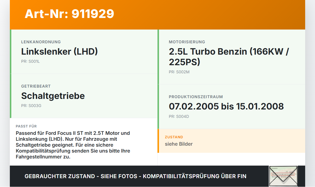 Ford Focus II ST 05-07 2,5T 166KW Kupplungszylinder Geber Geberzylinder Ford Focus II ST 05-07 26.09.2006... Vorschau 3