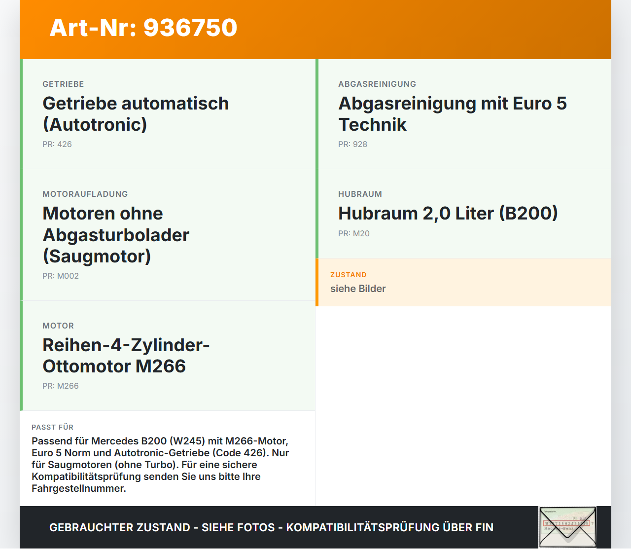 Mercedes W245 B200 08-11 2,0 Katalysator Kat mit Abgaskrümmer Mercedes W245 B200 08-11 22.03.2011 A1694901619... Vorschau 3