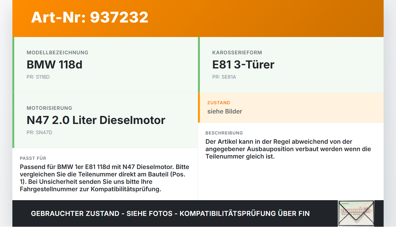 BMW E81 1er 118d 07-11 2,0d 105KW Ansaugrohr Ladeluftschlauch Luftschlauch Pos.1 BMW E81 1er 118d 07-11 23.07.2008... Vorschau 3