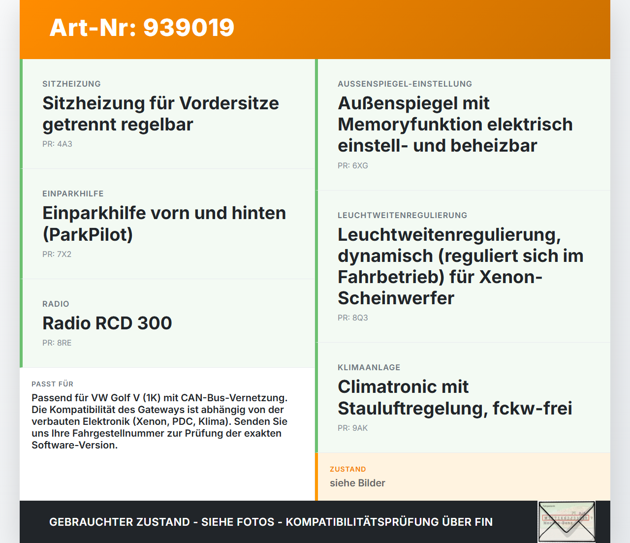 VW Golf V 5 1K 04-09 Steuergerät ECU Modul Diagnose Interface Gateway VW Golf V 5 1K 04-09 13.02.2008 7N0907530BH... Vorschau 3