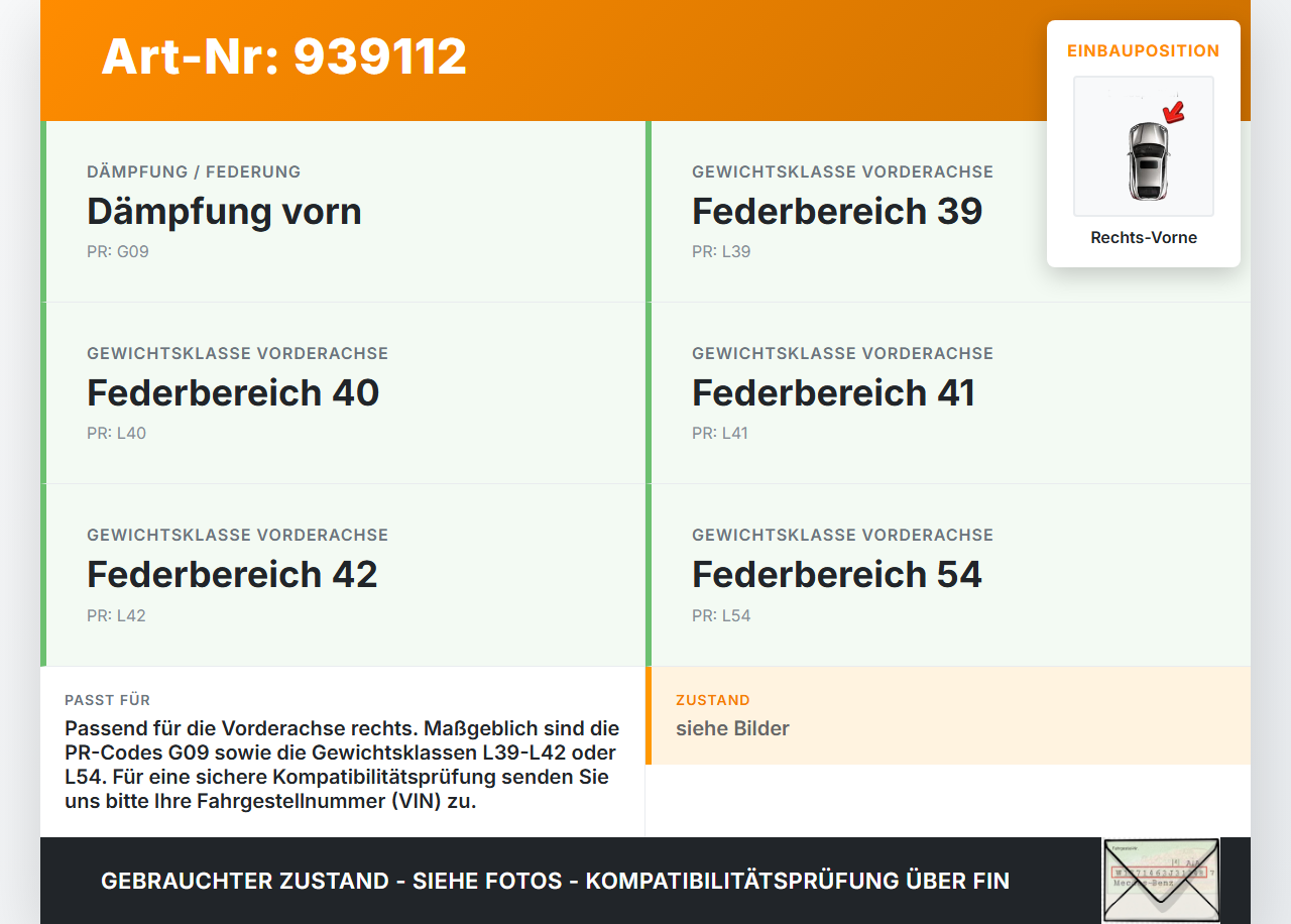 VW Polo V 6R 08-14 5T Stossdämpfer Federbein Vorne Rechts VW Polo V 6R 08-14 15.06.2010 6R0413031AJ 824903016912... Vorschau 3