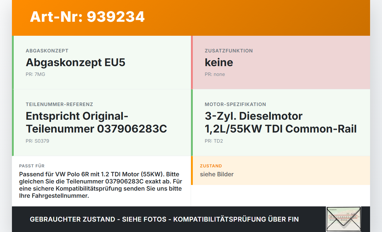VW Polo V 6R 08-14 TDI 1,2 55KW Magnetventil Unterdruckventil VW Polo V 6R 08-14 15.06.2010 037906283C 03C906283... Vorschau 3