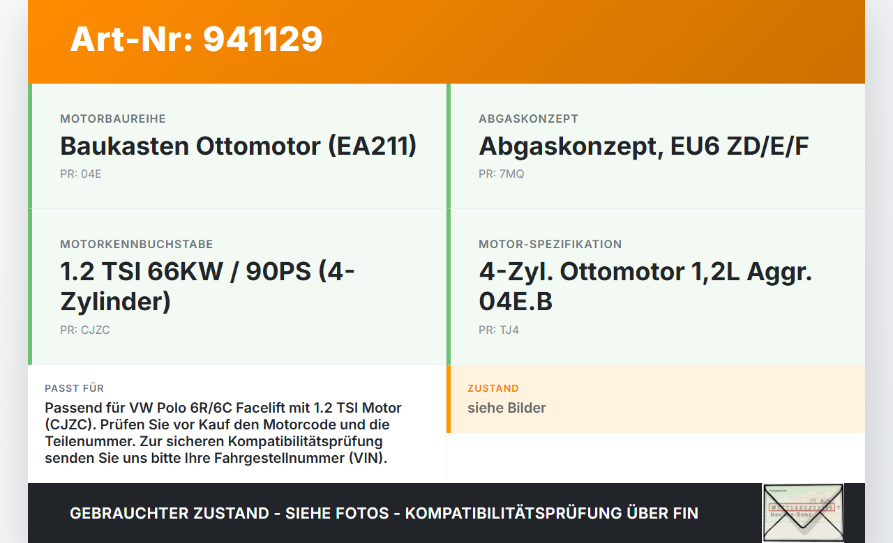 VW Polo V 6R 14-17 TSI 1,2 66KW CJZC Ansaugbrücke Ansaugkrümmer VW Polo V 6R 14-17 25.04.2017 04E129709L 04E129711L... Vorschau 3