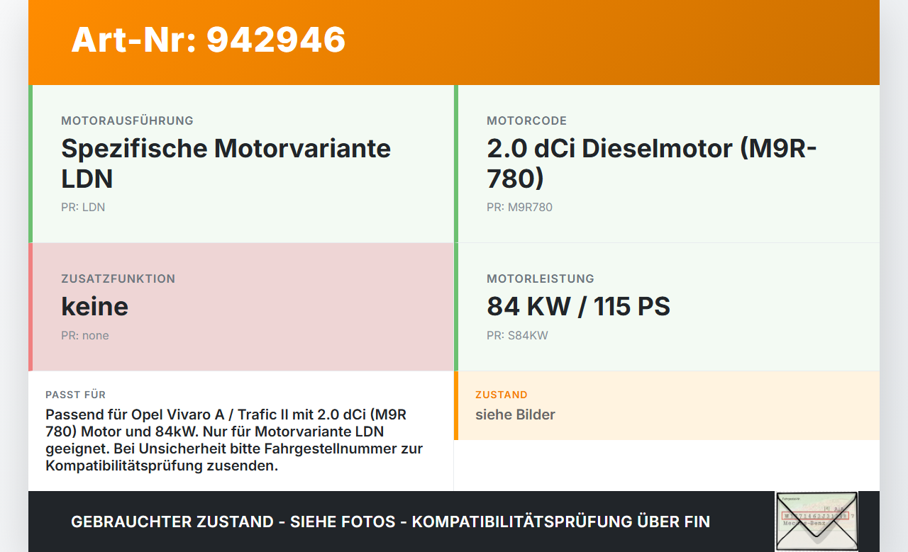 Opel Vivaro A F7 Trafic II 06-14 dCi 115 2,0 84KW LDN M9R780 Drosselklappe Opel Vivaro A F7 Trafic II 06-14... Vorschau 3