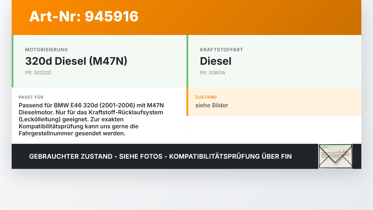 BMW E46 320D 01-06 2,0d 110KW Schlauch Leitung für Kraftstoff Rückführung Leitung Lecköl BMW E46 320D 01-06... Vorschau 3