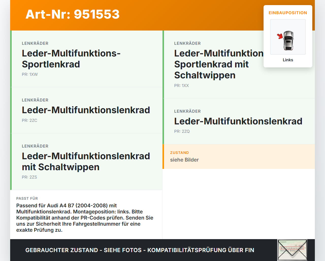 Audi A4 8E B7 04-08 Lenkradschalter Multifunktionstasten Lenkrad Schalter Links Audi A4 8E B7 04-08 18.08.2006... Vorschau 3