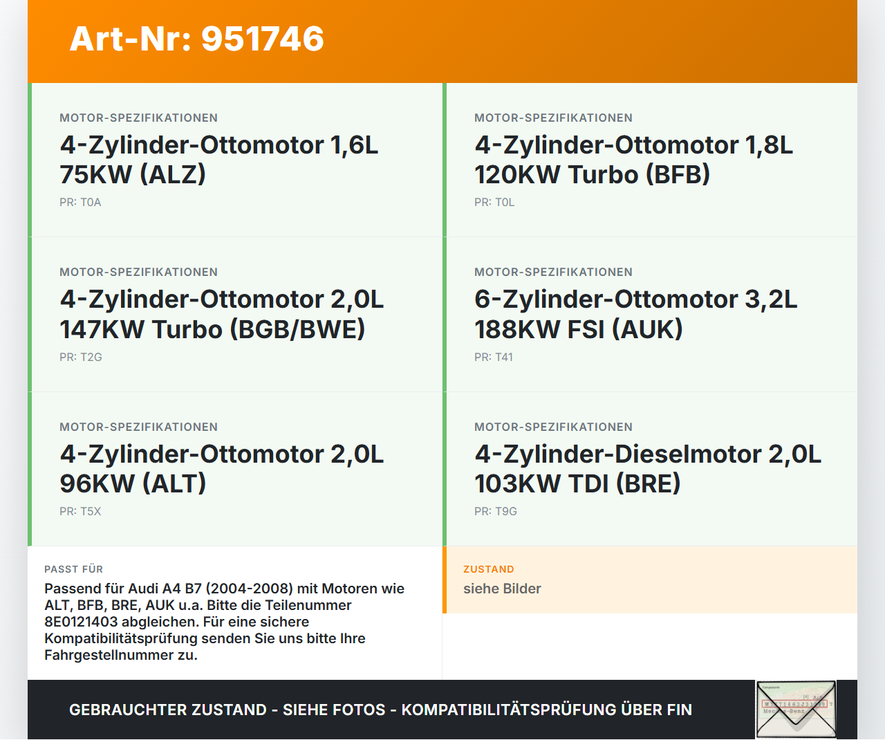 Audi A4 8E B7 04-08 2,0 96KW Ausgleichsbehälter f. Kühlmittel Audi A4 8E B7 04-08 18.08.2006 8E0121403 gebraucht Vorschau 3