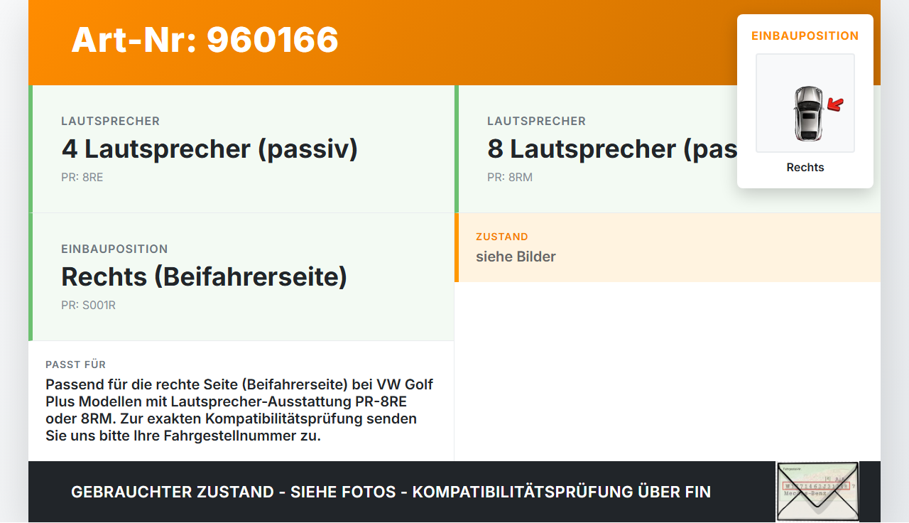 VW Golf Plus 5M 08-14 Lautsprecherblende Lautsprecher Hochtöner Rechts Blende VW Golf Plus 5M 08-14 20.12.2012... Vorschau 3