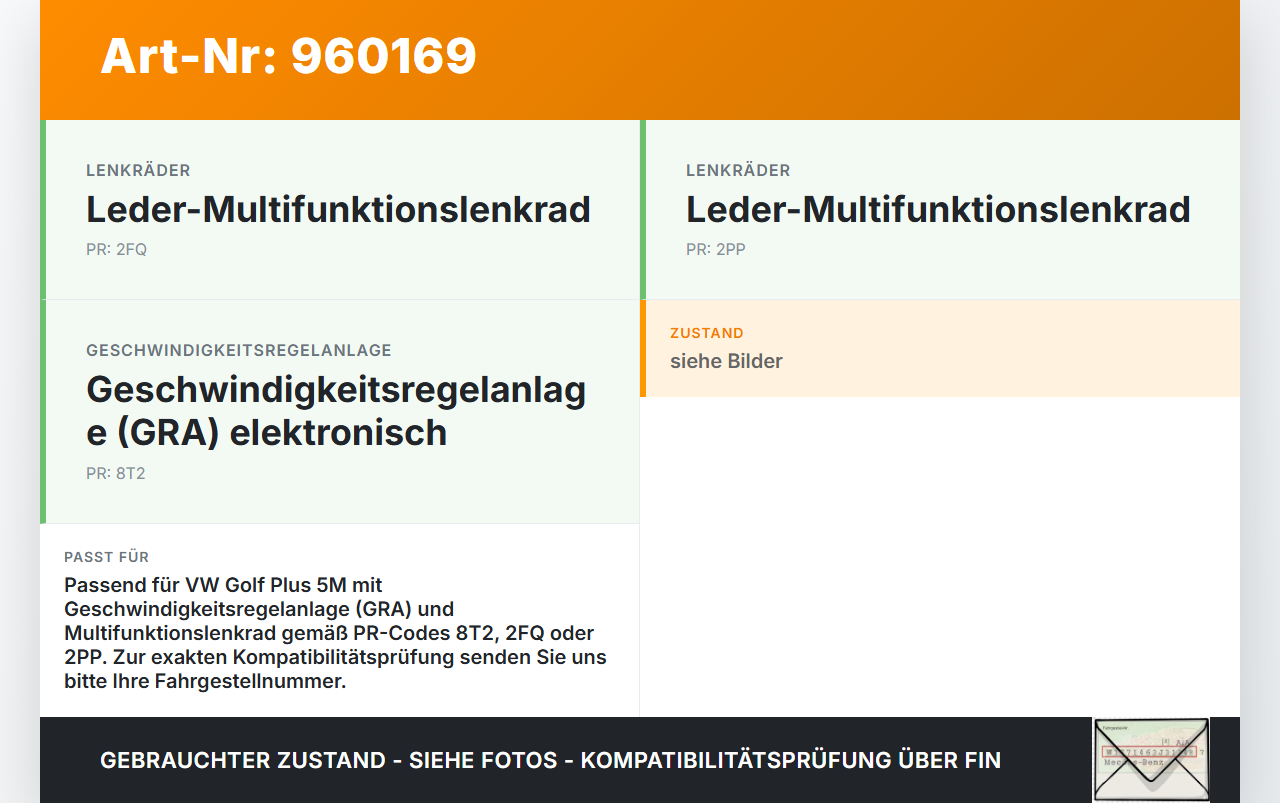 VW Golf Plus 5M 08-14 Lenkstockschalter Blinker Wischer Kombischalter VW Golf Plus 5M 08-14 20.12.2012 5K0953513M... Vorschau 3