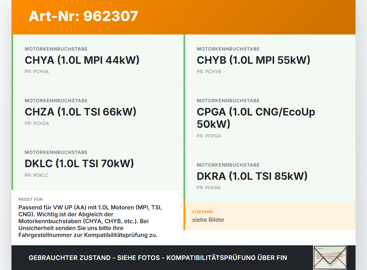VW UP AA 15-23 1,0 44KW CHYA Nockenwellenverstellung Magnetventil Öldruckregler für Nockenwelle VW UP AA 15-23... Vorschau 3