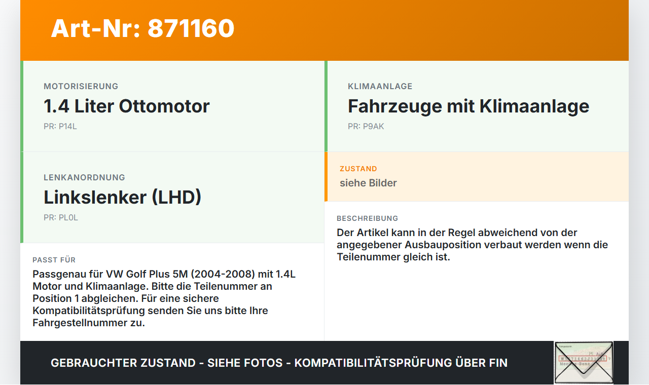 VW Golf 5M Plus 04-08 1,4 59KW Ansaugrohr Ladeluftschlauch Luftschlauch Pos.1 VW Golf 5M Plus 04-08 17.11.2006... Vorschau 3