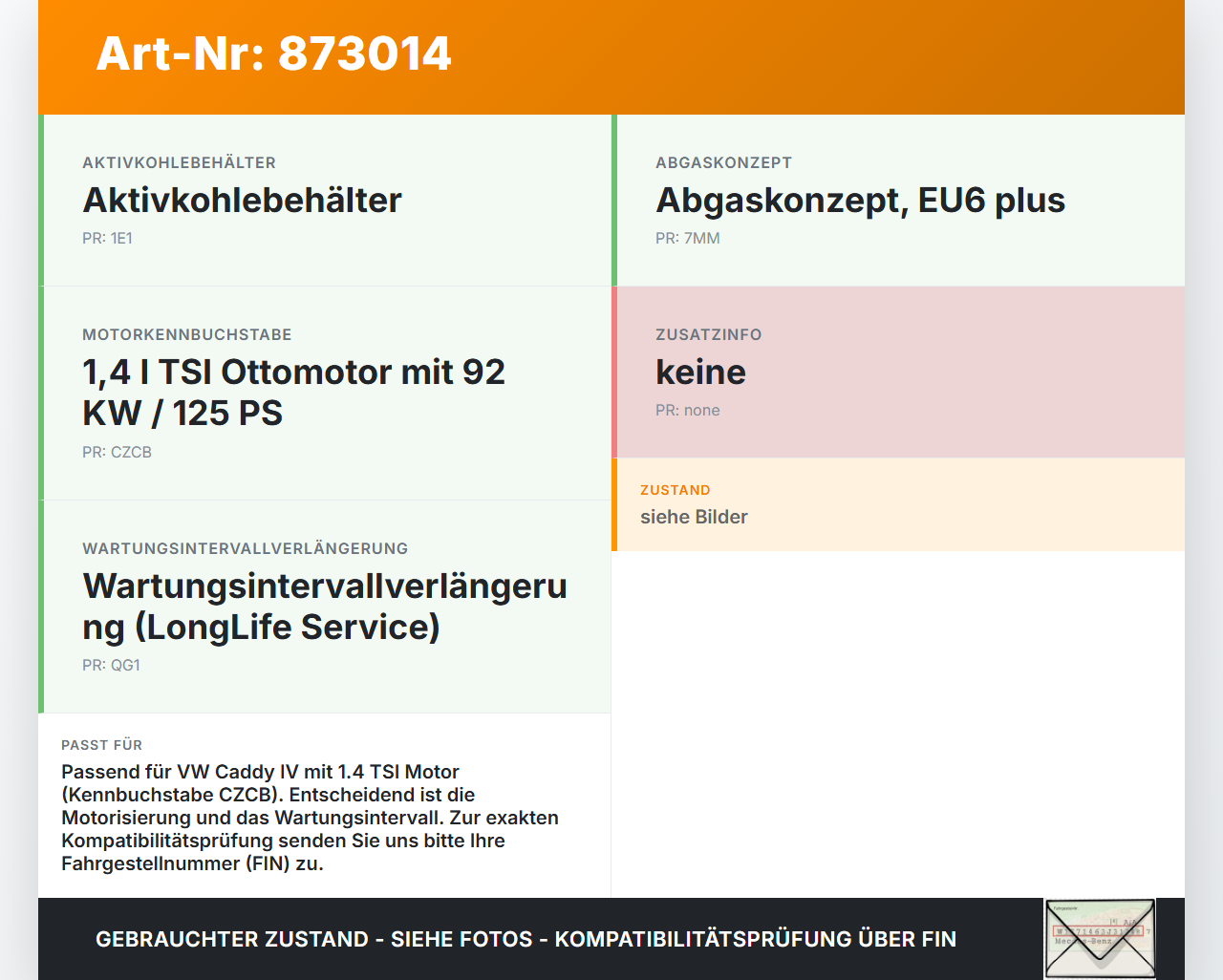VW Caddy IV SA 15-21 TSI 1,4 92KW CZCB Ölstandssensor Sensor für Öl Ölsensor VW Caddy IV SA 15-21 17.09.2016... Vorschau 3