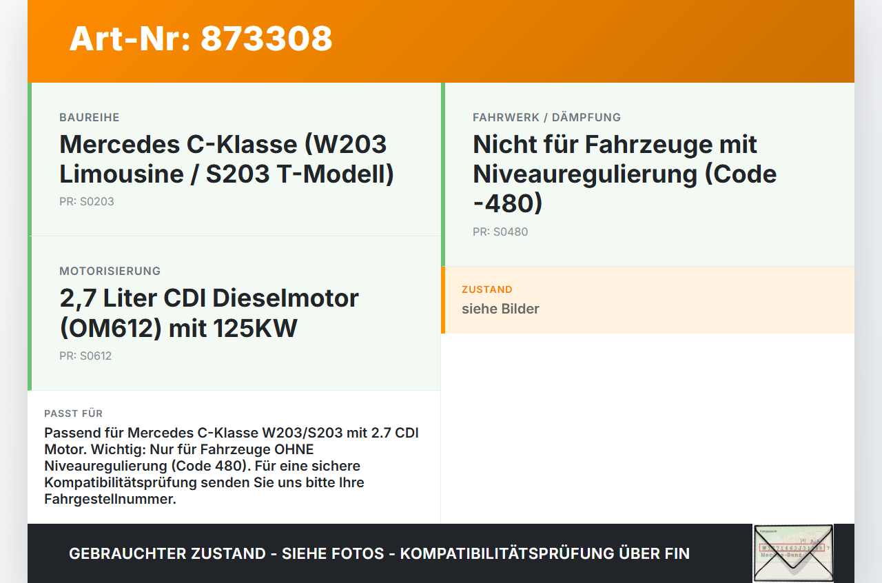 Mercedes S203 W203 00-04  CDI 2,7 125KW Servopumpe Hydraulikpumpe für Lenkung Mercedes S203 W203 00-04 22.02.2002... Vorschau 3