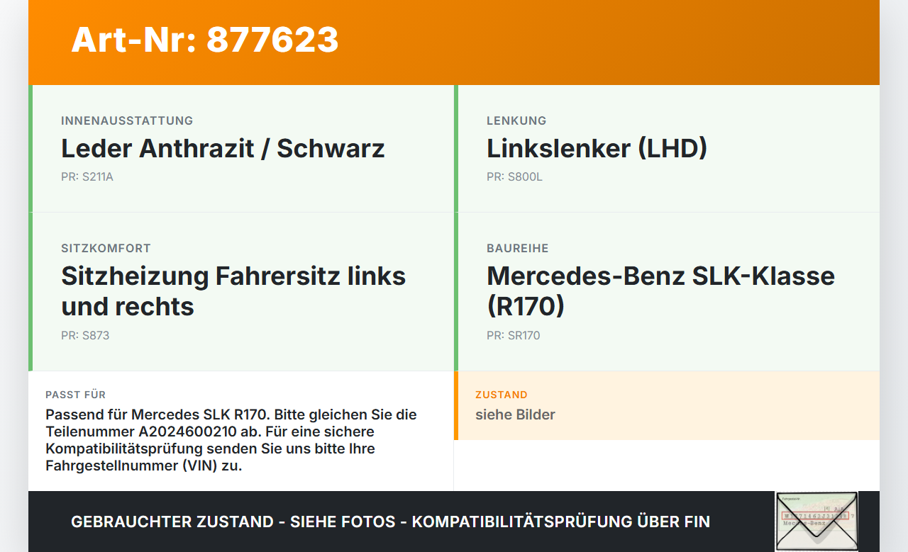 Mercedes R170 SLK Lenkungsteil Kreuzgelenk Mercedes R170 SLK 03.04.2000 A2024600210 gebraucht Vorschau 3