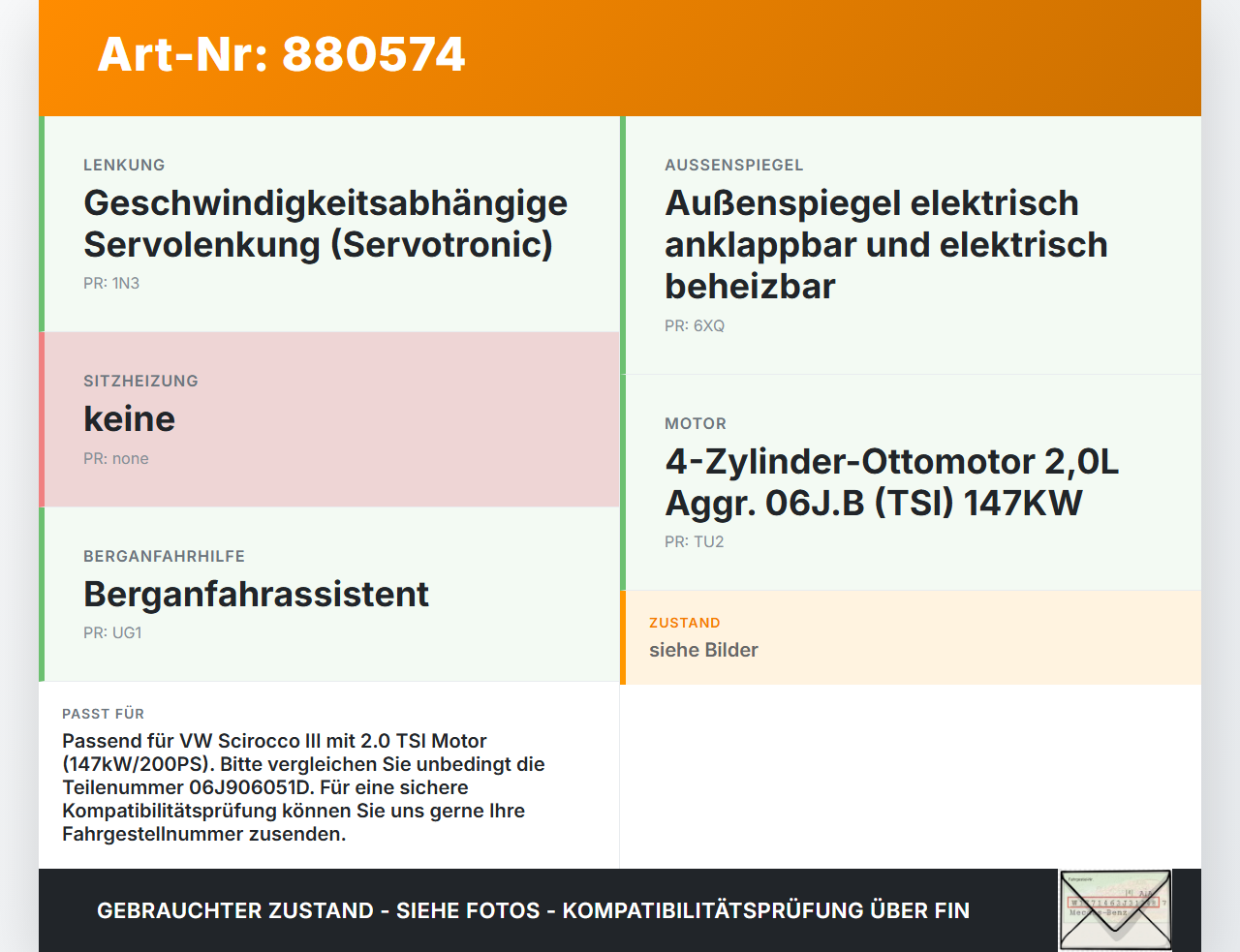 VW Scirocco III 13 08-14 TSI 2,0 147KW Railsensor Drucksensor VW Scirocco III 13 08-14 03.04.2009 06J906051D... Vorschau 3