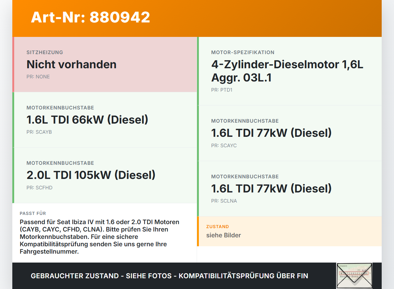 Seat Ibiza IV 6J 08-12 Tdi 1,6 77KW CAYC Ölfiltergehäuse Gehäuse Halter für Ölfilter Seat Ibiza IV 6J 08-12... Vorschau 3