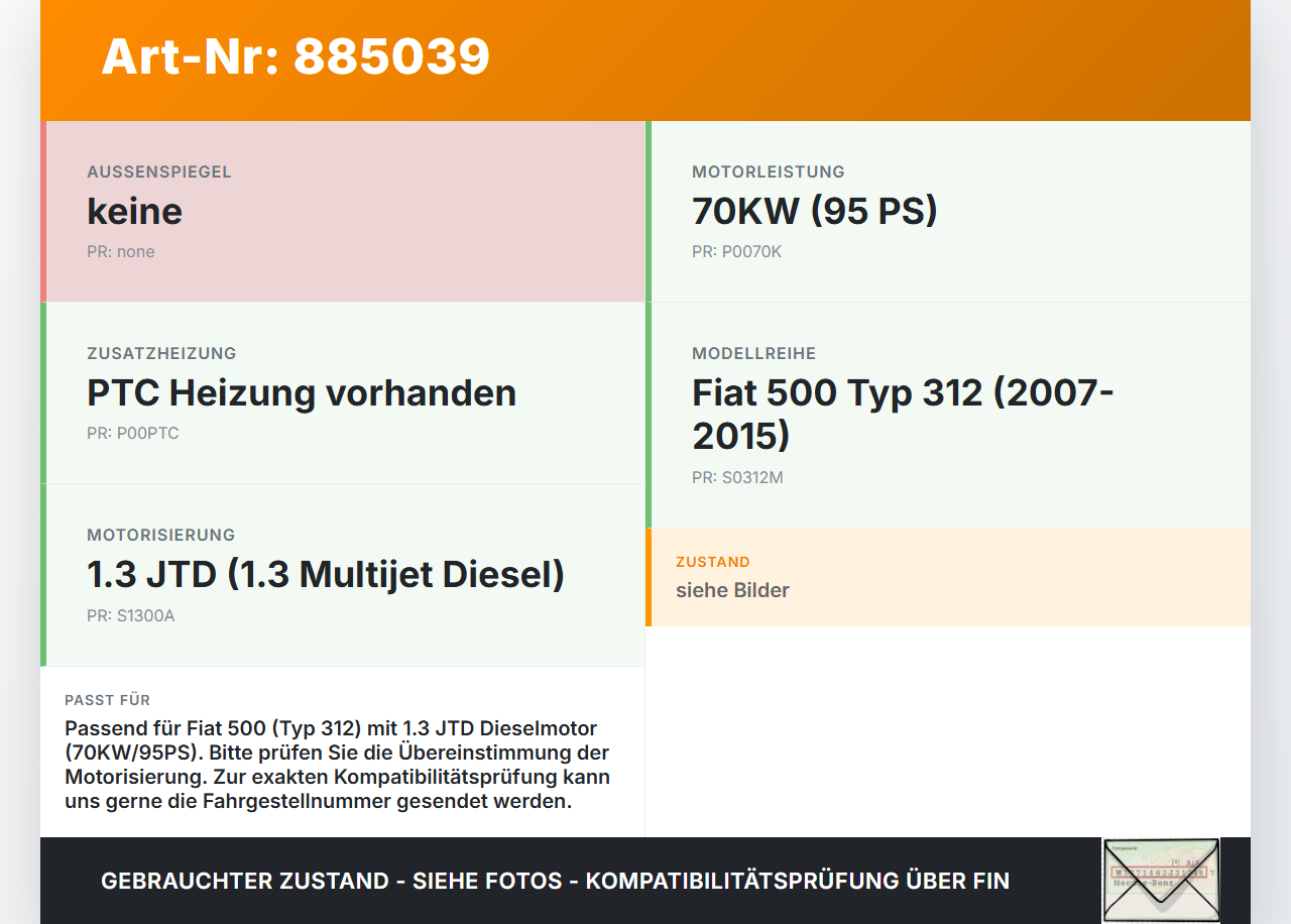 Fiat 500 312 07-15 1,3JTD 70KW Einspritzleiste Düsenstock für Einspritzanlage Fiat 500 312 07-15 29.10.2014... Vorschau 3