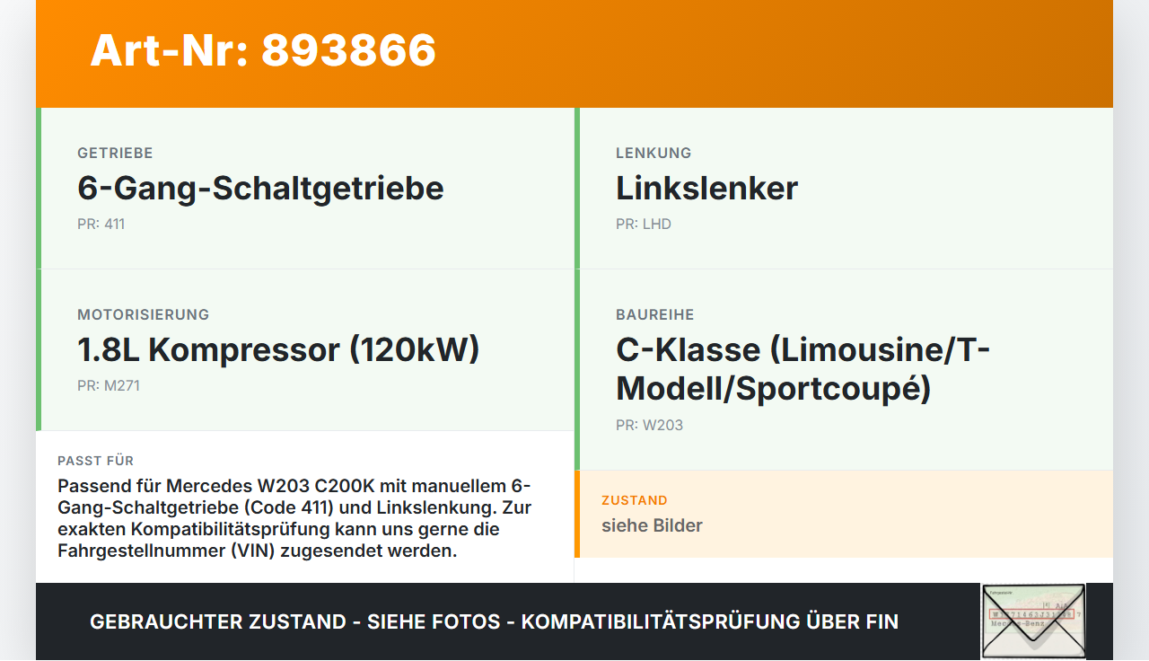 Mercedes W203 C200K 04-07 1,8 120KW Kupplungszylinder Geber Geberzylinder Mercedes W203 C200K 04-07 31.01.2005... Vorschau 3