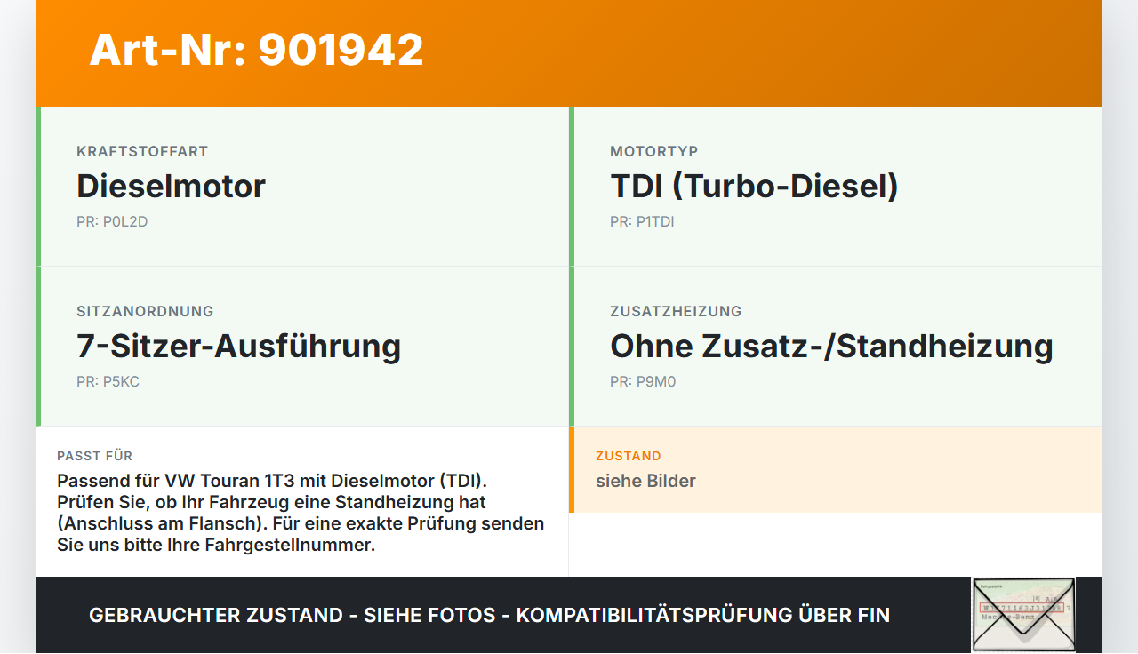 VW Touran 1T3 10-15 TDI 1,6 77KW Kraftstoffpumpe Kraftstoff Förderpumpe Tankgeber VW Touran 1T3 10-15 13.06.2012... Vorschau 3