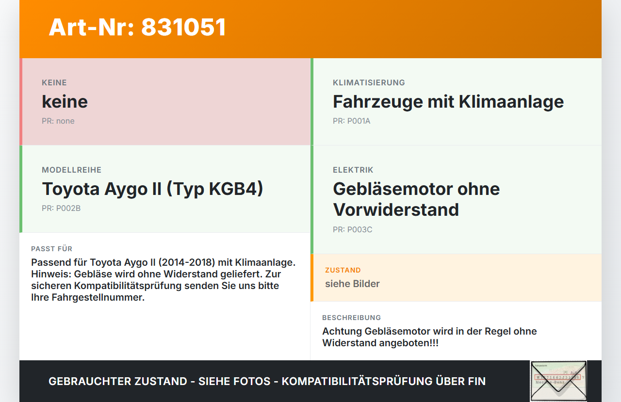 Toyota Aygo II KGB4 14-18 Gebläsemotor Lüftermotor Heizungsgebläse Toyota Aygo II KGB4 14-18 14.12.2015 87103YV010... Vorschau 3