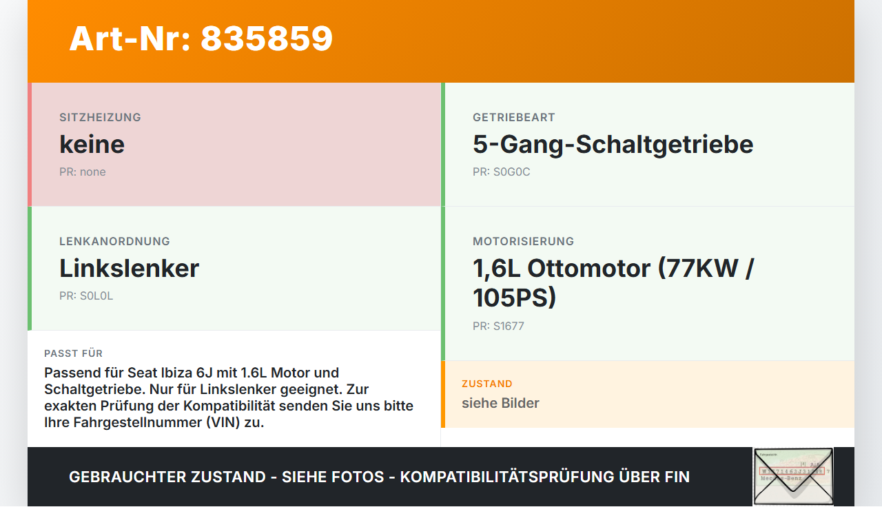 Seat Ibiza IV 6J 08-12 1,6 77KW Kupplungszylinder Geber Geberzylinder Seat Ibiza IV 6J 08-12 06.11.2008 6R0721405... Vorschau 3