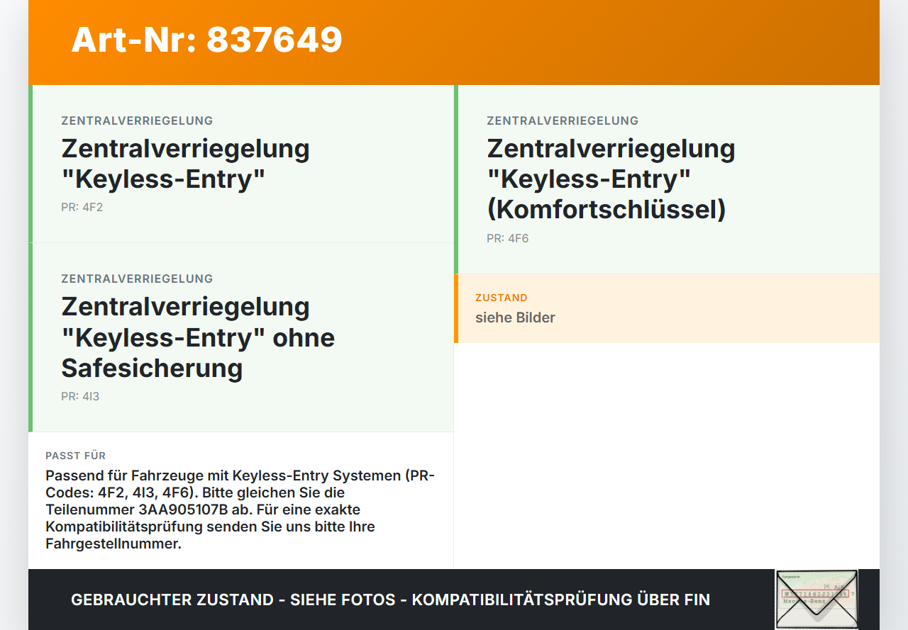 VW Passat CC 12-16 Steuergerät SG Klemmensteuerungsmodul VW Passat CC 12-16 29.04.2013 3AA905107B gebraucht Vorschau 3