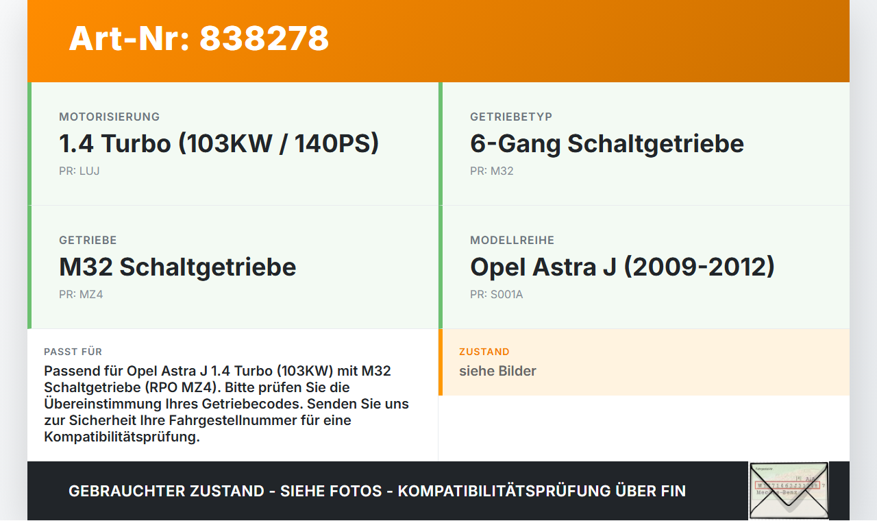 Opel Astra J 09-12 1,4 103KW Luftmassenmesser Opel Astra J 09-12 07.12.2011 13301682 0280218254 gebraucht Vorschau 3