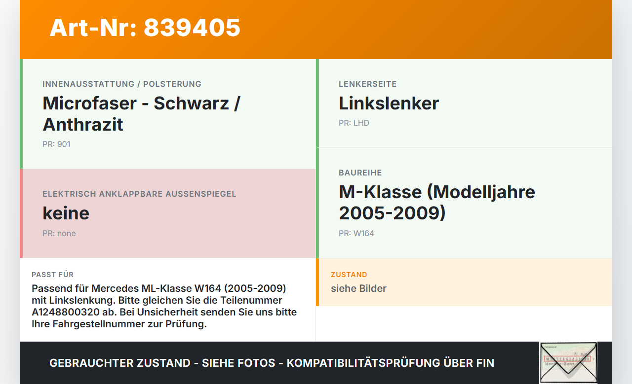 Mercedes W164 ML420 05-09 Hebel Entriegelung für Motorhaube Mercedes W164 ML420 05-09 18.01.2008 A1248800320 gebraucht Vorschau 3