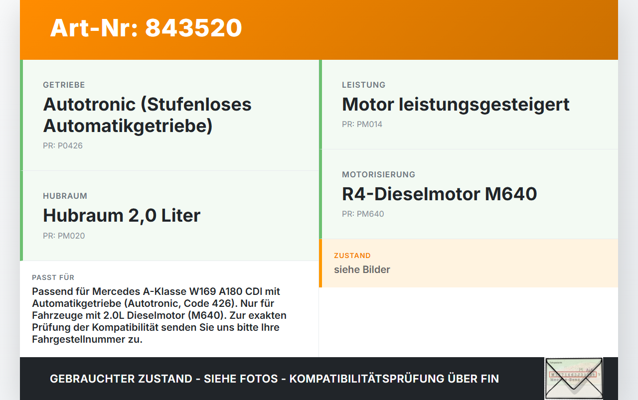 Mercedes W169 A180 04-08 CDI 2,0 80KW Ölkühler Kühler für Automatik Getriebe Mercedes W169 A180 04-08 16.04.2007... Vorschau 3