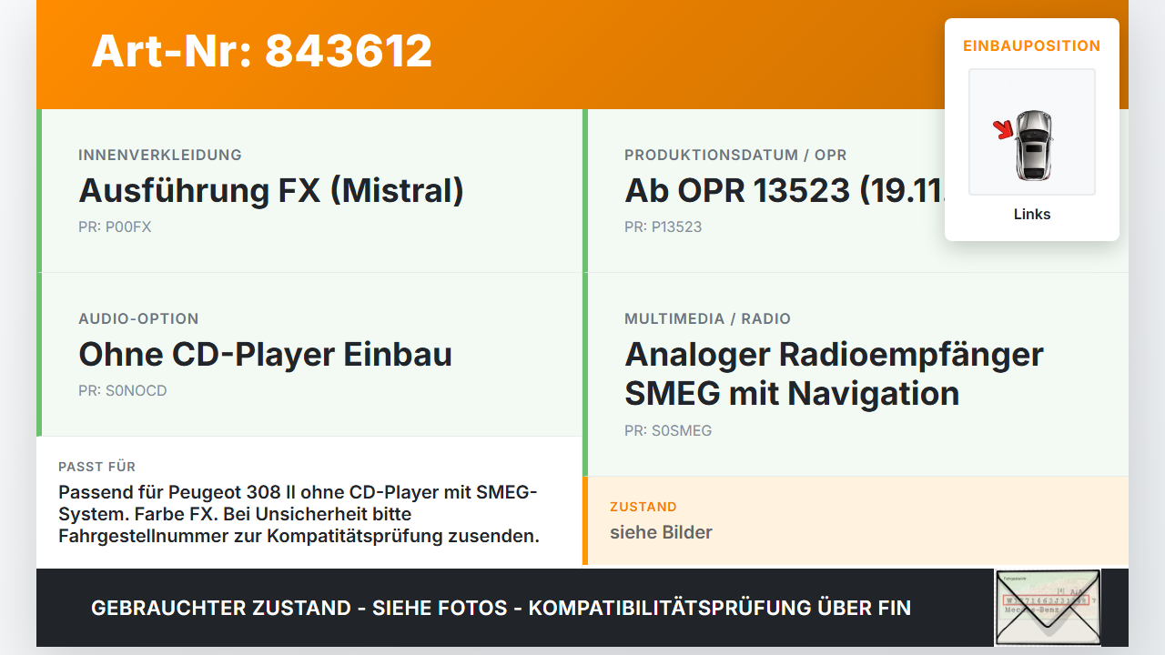 Peugeot 308 II 13-17 Bedienteil Warnblinkschalter Scheibenheizung Peugeot 308 II 13-17 01.01.2015 96777660ZD... Vorschau 3