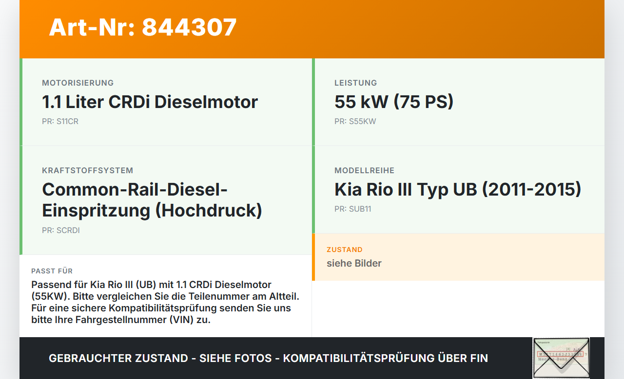 Kia Rio III UB 11-15 CRDi 1,1 55KW Verteilerrohr für Hochdruck Verteiler Kia Rio III UB 11-15 07.01.2012 314002A610... Vorschau 3