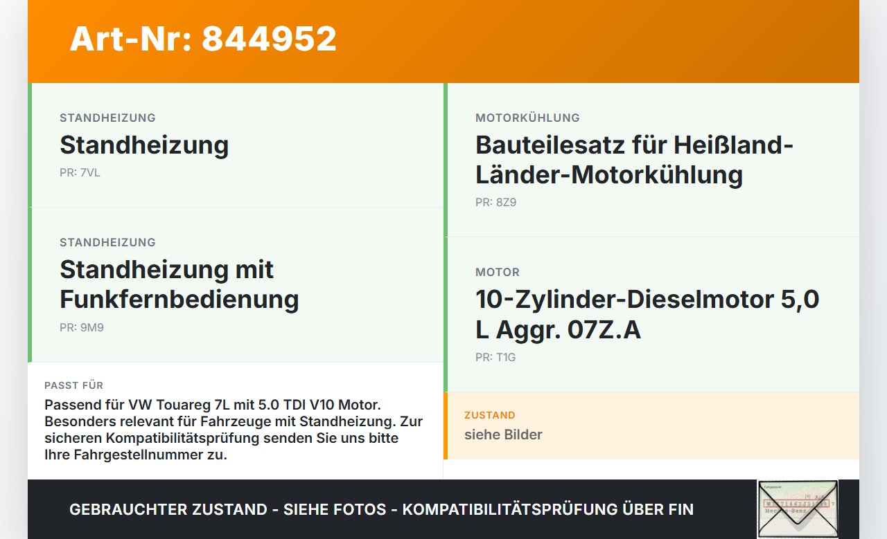 VW Touareg 7L 02-06 TDI 5,0 230KW Wasserpumpe Zusatzpumpe Umwelzpumpe Pos.2 VW Touareg 7L 02-06 14.07.2003... Vorschau 3