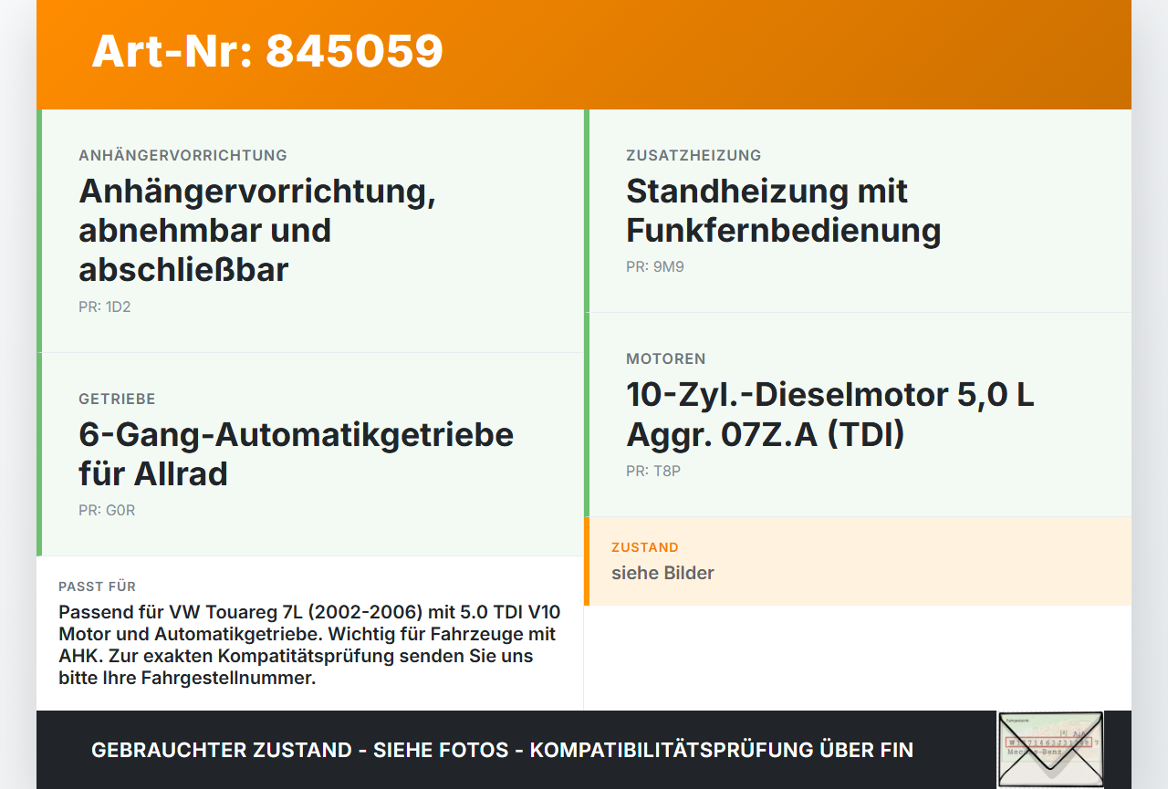 VW Touareg 7L 02-06 TDI 5,0 230KW Ölkühler für Getriebe Getriebeölkühler ATF-Kühler VW Touareg 7L 02-06 14.07.2003... Vorschau 3