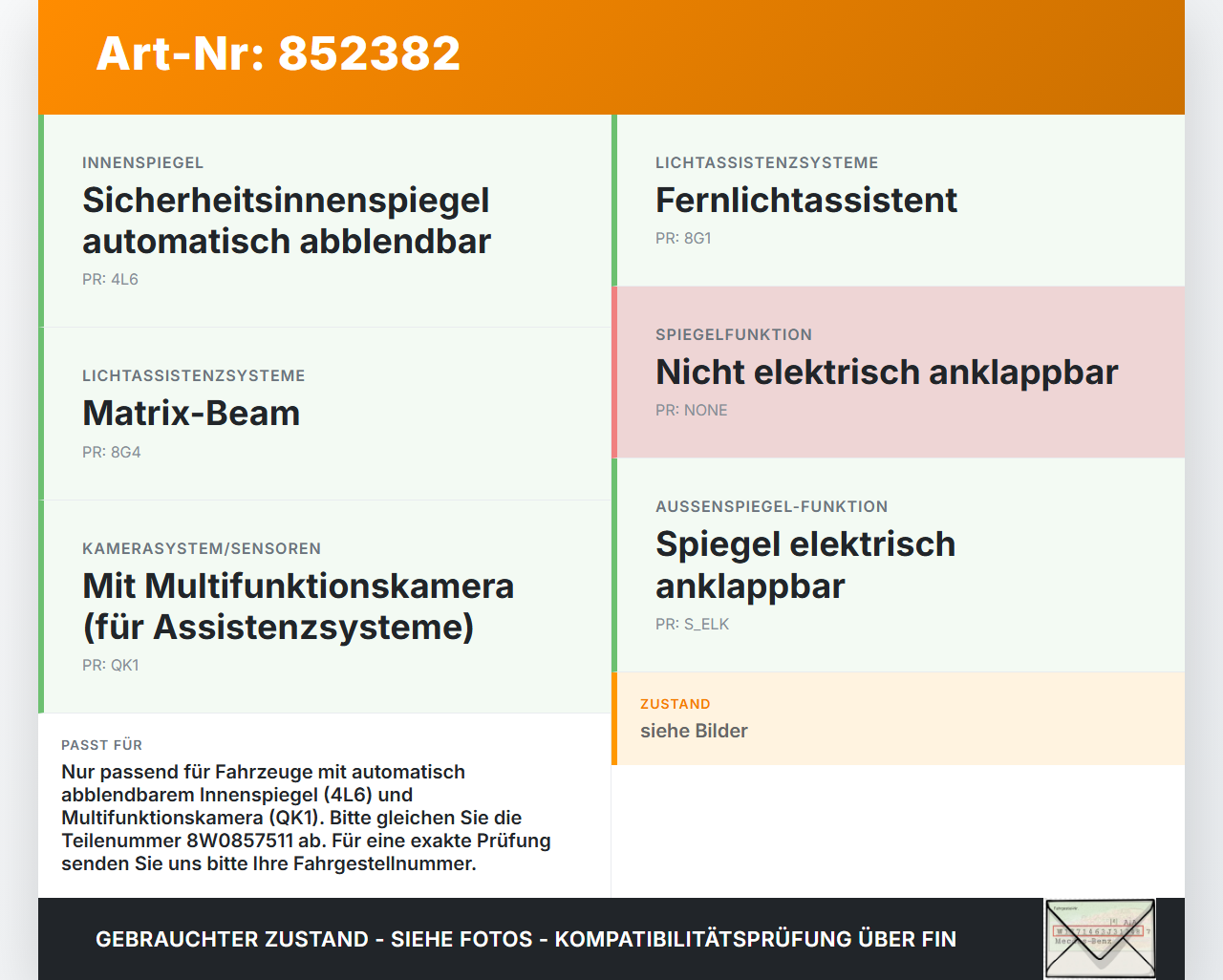 Ford Fiesta JA8 VII 12-18 Innenspiegel Rückspiegel Spiegel Innen Ford Fiesta JA8 VII 12-18 29.01.2015 gebraucht Vorschau 3