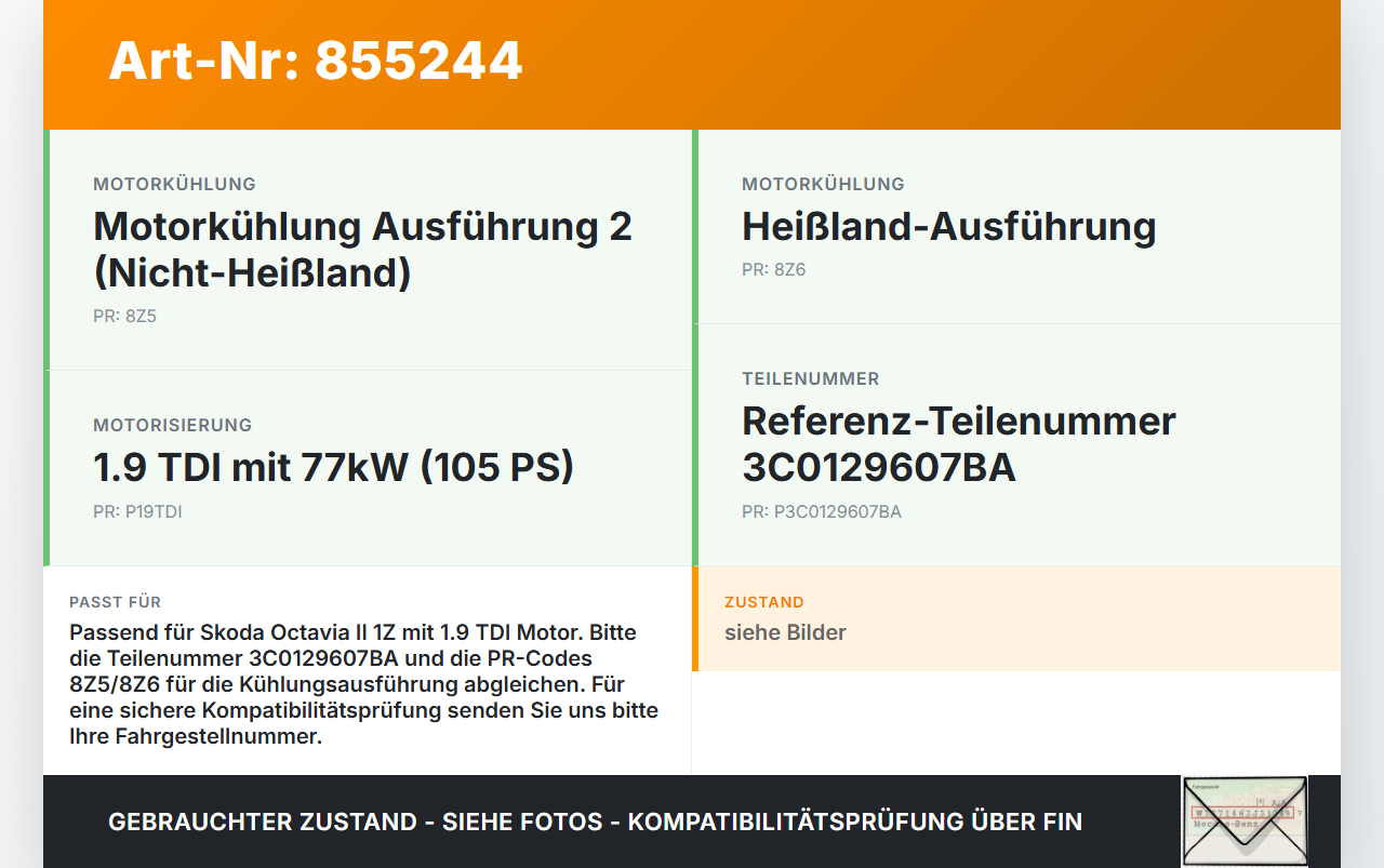 Skoda Octavia II 1Z 05-09 TDI 1,9 77KW Luftfilterkasten Skoda Octavia II 1Z 05-09 01.02.2006 3C0129607BA 461518594... Vorschau 3