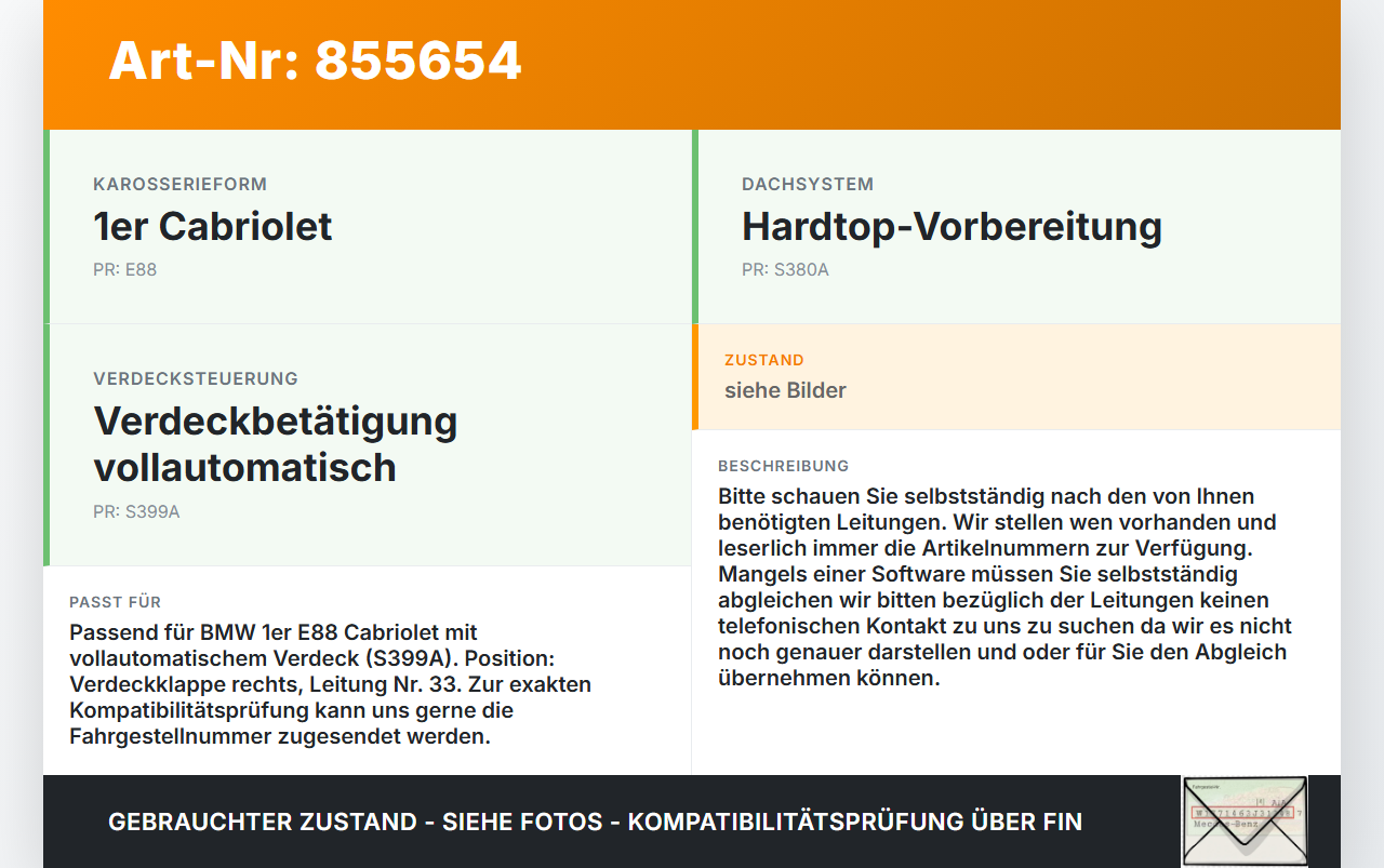 BMW E88 1er 11-13 Cabriolet Hydraulik Schlauch Leitung 33 für Verdeck BMW E88 1er 11-13 14.07.2011 7190676... Vorschau 3